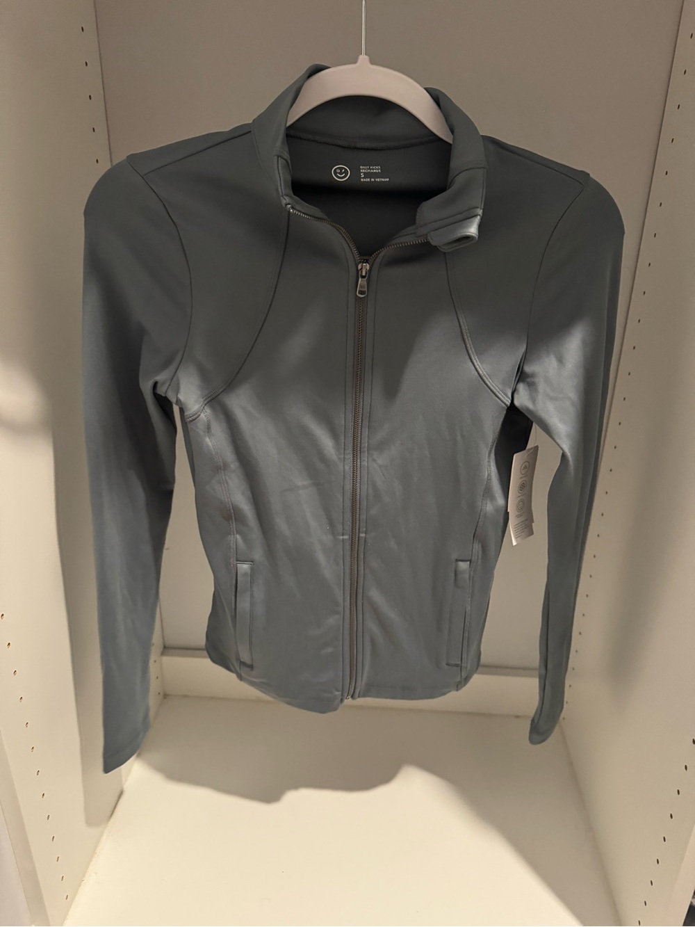 Gilly Hicks Women's Grey Zip-Front Jacket Small NWT
